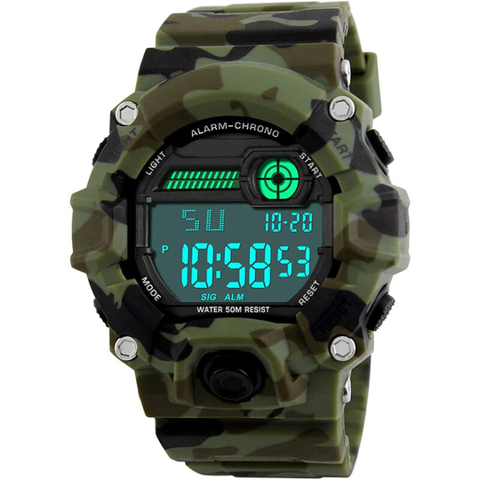 Digital Watches for Kids, Military Sports Watch for Boys with Alarm/Timer/Shock Resistant