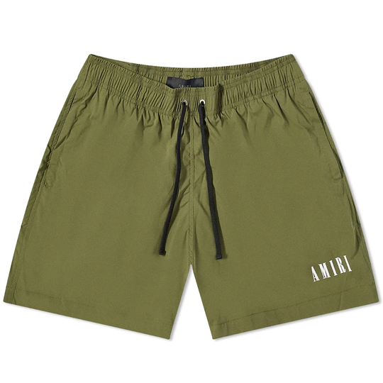 AMIRI Core Logo Swim Short Military Green