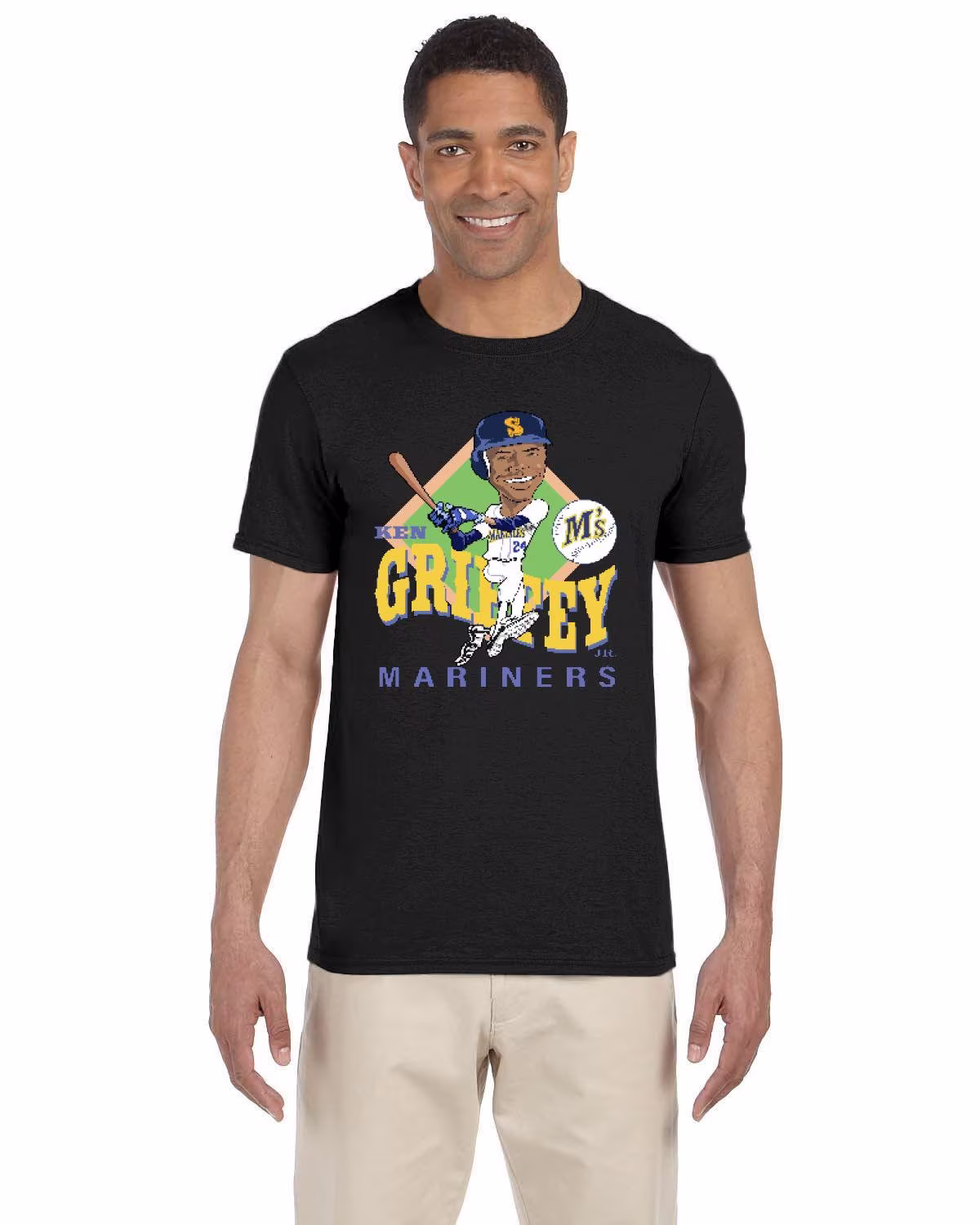Ken Griffey Jr Caricature Unisex Tshirt