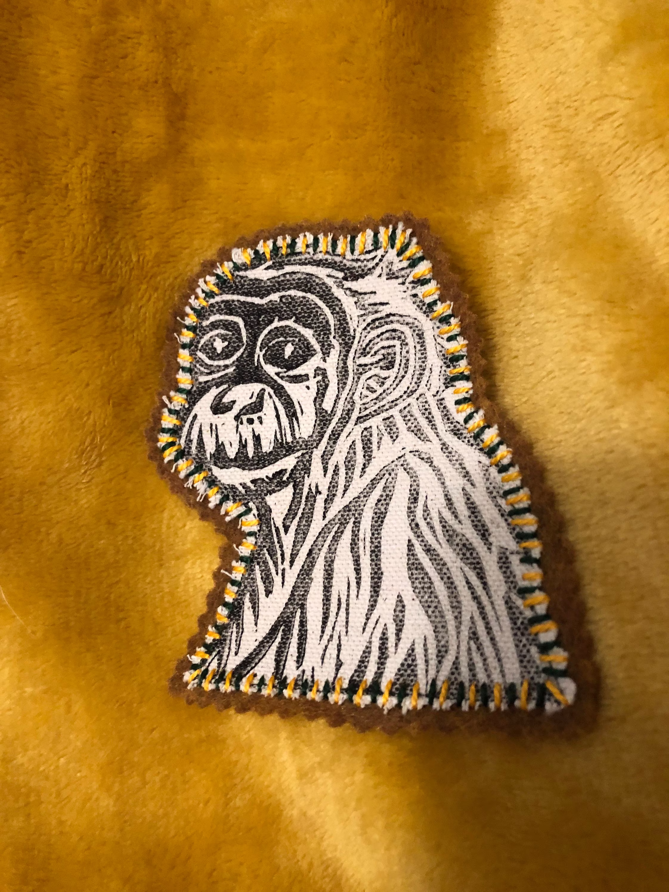 Young Chimp Sew On Patch