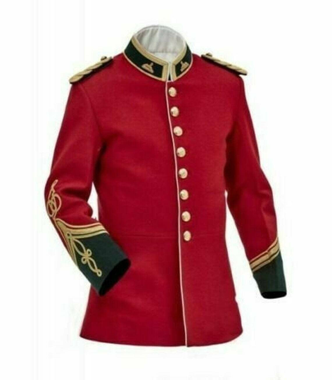 Red British Anglo Zulu War Jacket Vintage Officers Tunic Circa Jacket For Men & Women , Civil War Jacket, Jackets