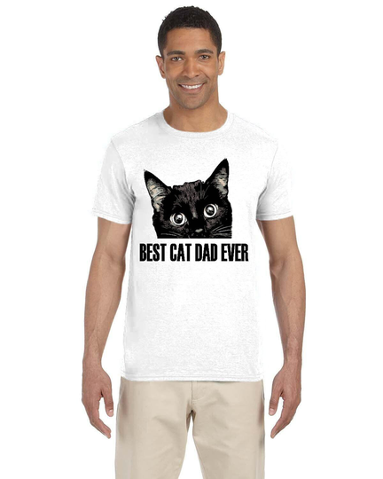 Best Cat Dad T-Shirt For Men, Guys, Dads, Fathers, Grandfathers, Dudes