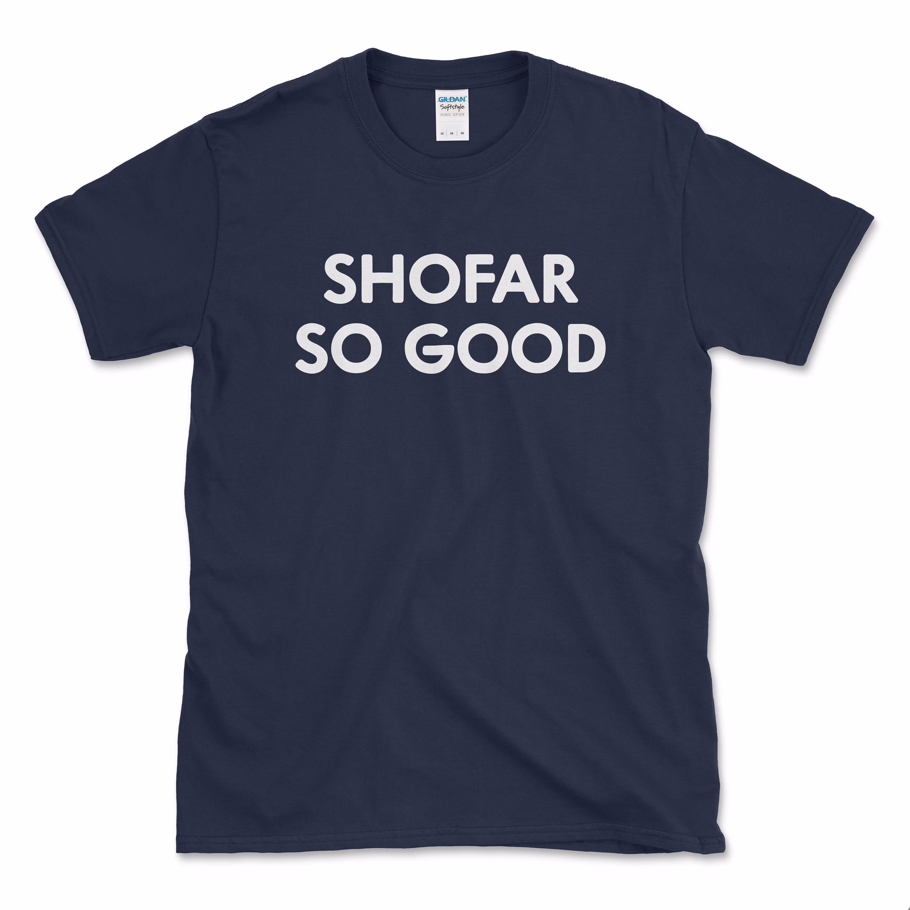 Shofar So Good T-Shirt - Adult Unisex Cotton Rosh Hashanah Gift
