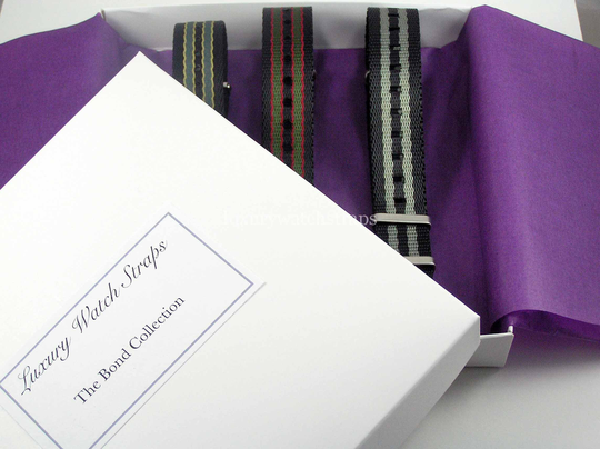 Gift Packs 3 X Ultimate James Bond 007 Premium Seatbelt Nato Straps For Swiss Watches 20mm. Father's Day. Other Selections On Listing