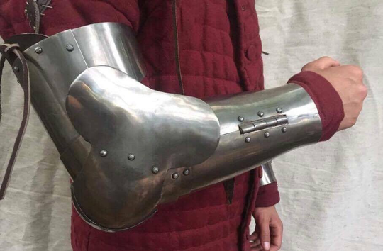 Personalized 18Ga Medieval Knight Warrior Larp Pair Of Bracers Arm Hand Guard