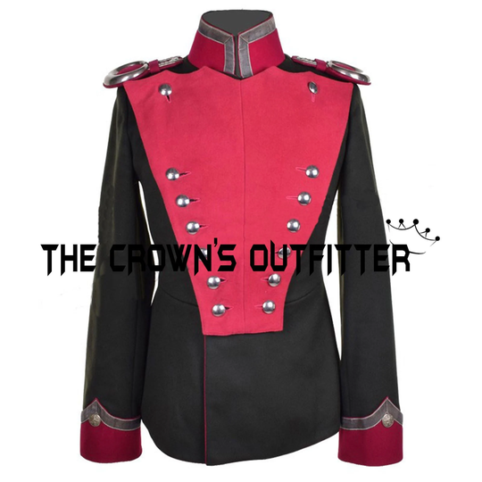 New Men's Black Imperial German 1st Bavarian Uhlan Regiment Tunic Coat Jacket , Epaulets Not Included Expedited Shipping