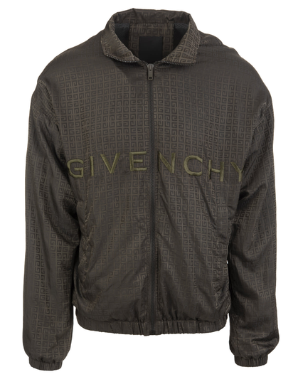 Man Military Green Givenchy 4g Jogging Jacket