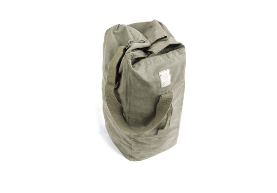 Authentic Vintage Used Military Bag French Army Canvas Tote Duffel Ruck Sack 29" X 22" 11