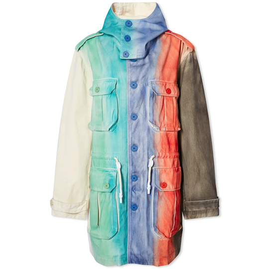 Charles Jeffrey Military Jacket With Ombre Print