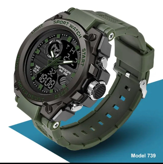 Military Army Mens Date Silicone Strap Quartz Sport Wrist Watch
