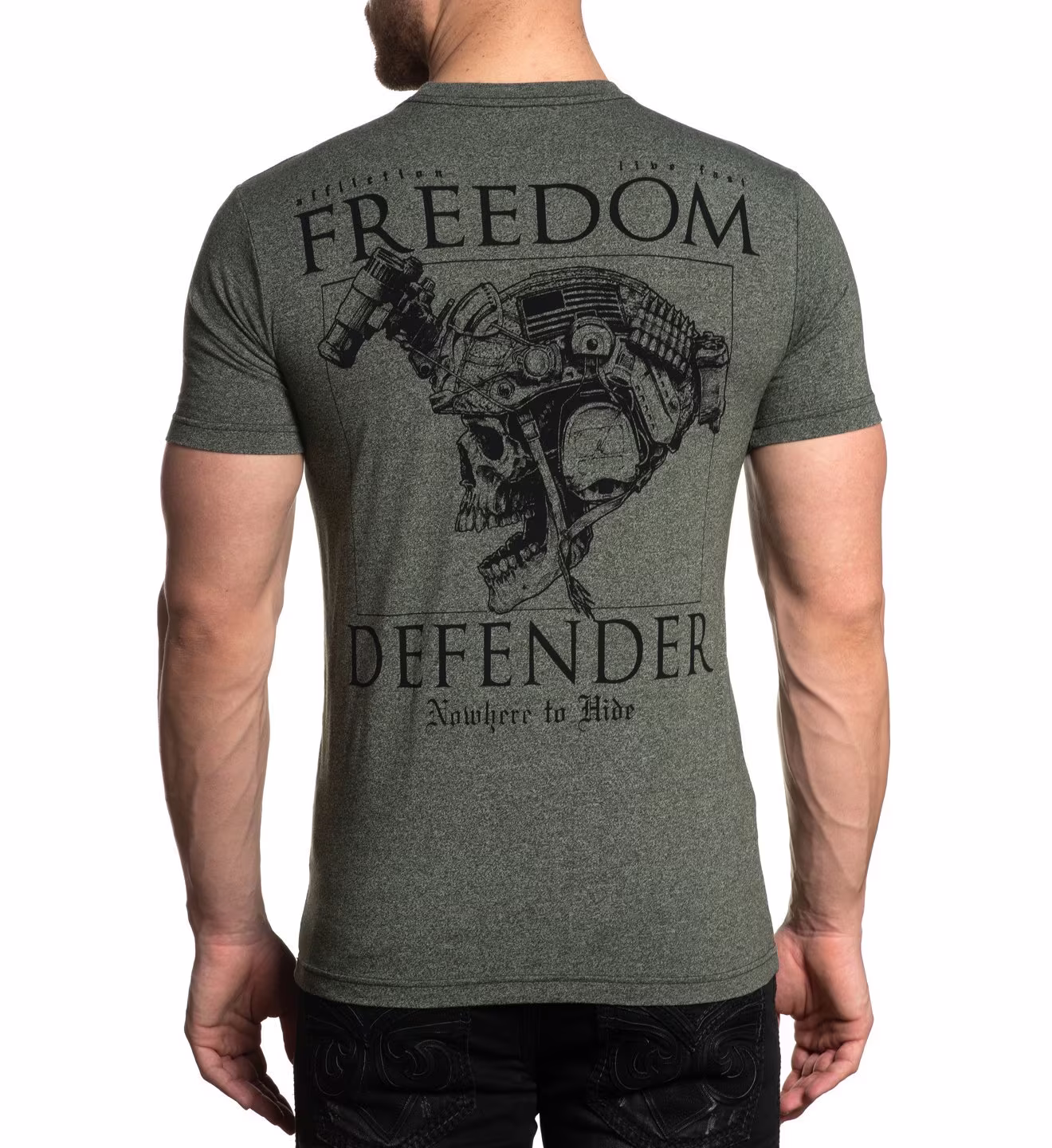 Affliction Fd Nowhere Men's S/S Military Green
