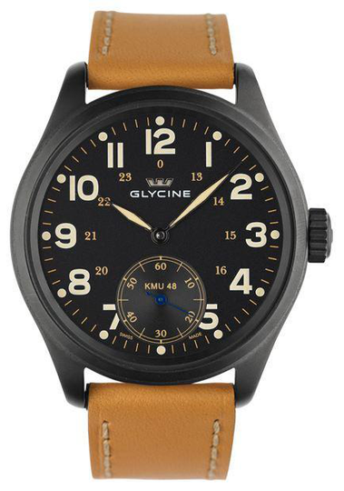 Glycine Watch KMU 48 Big Second 6 Hours PVD