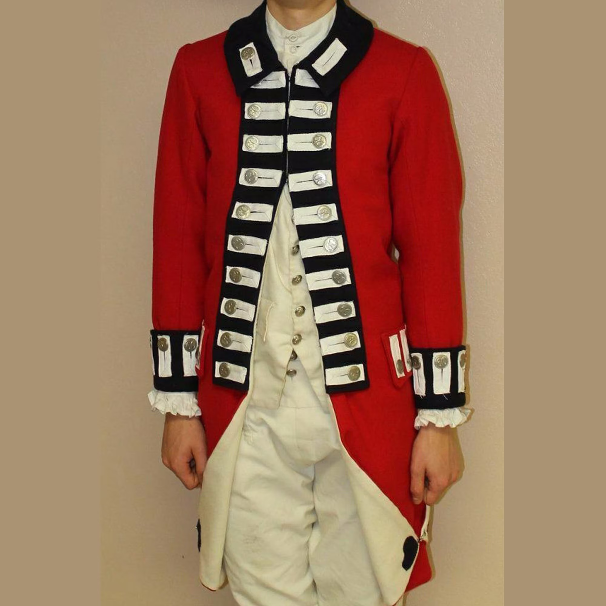 New Men's British Red Coat Uniform Jacket, Hussar Jacket