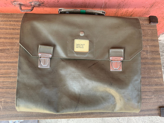Vintage Swiss Army Bag , Waterproof Briefcase/Bag 1960