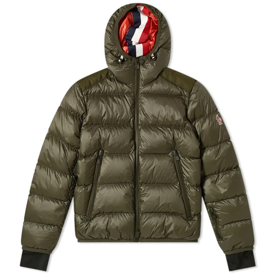 Moncler Grenoble Hintertux Hooded Down Ski Jacket Military Green