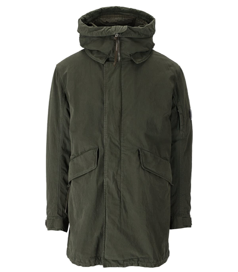 C.p. Company 50 Fili Rubber Military Green Parka