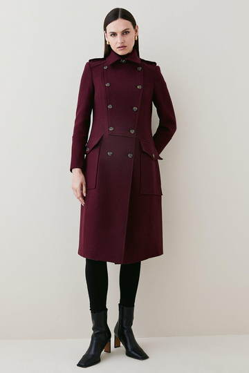 Italian Wool Military Coat