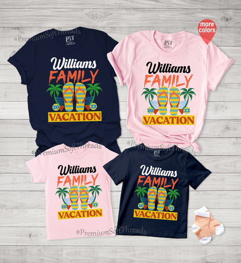 Matching Family Vacation Shirt, Personalized Outfit, Beach Shirt