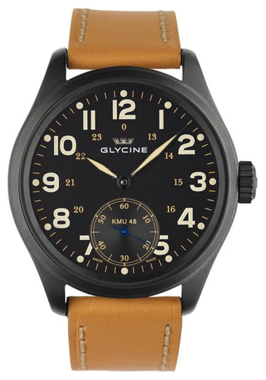 Glycine Watch KMU 48 Big Second 6 Hours PVD